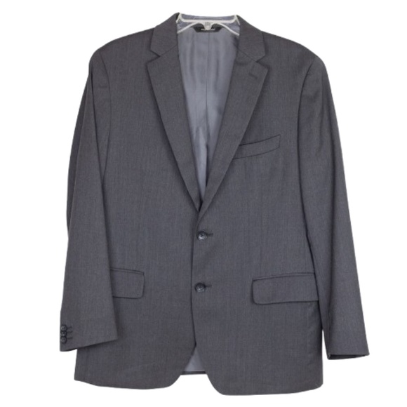 Banana Republic Tailored Fit Gray Blazer Cerruti Wool Size 40S - Picture 2 of 8